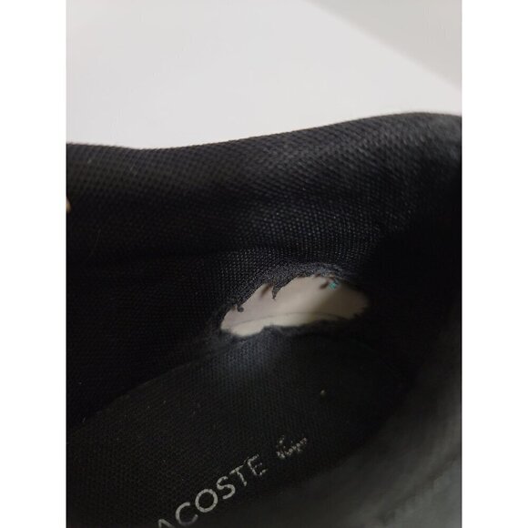 Lacoste Mens Black Leather Casual  Sneakers Size 10 - Picture 12 of 12